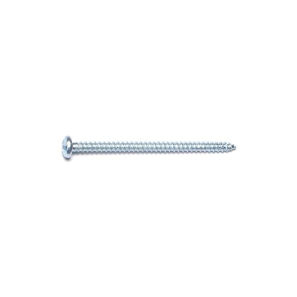 Midwest Fastener Sheet Metal Screw, #8 x 2-1/2 in, Zinc Plated Steel Pan Head Combination Phillips/Slotted Drive 67612 - main